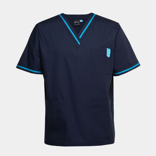 JB's  CONTRAST UNISEX SCRUBS TOP Thumbnail