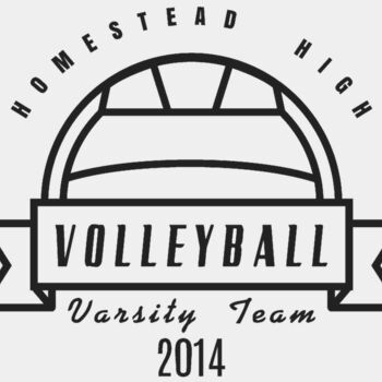 Volleyball Template DNT001 BW Thumbnail