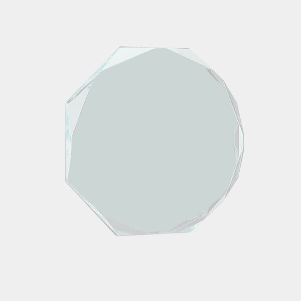 7" x 7 3/4" Octagon Series Jade Acrylic Award Upright Only Thumbnail