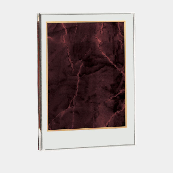 6" x 8 5/8" Ruby Marble Acrylic Award Upright Only Thumbnail