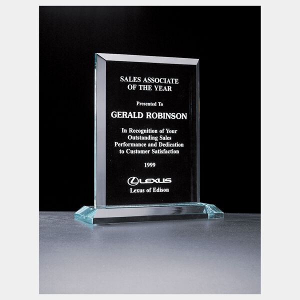 9" x 10 1/4" Apex Series Jade Acrylic Award Thumbnail