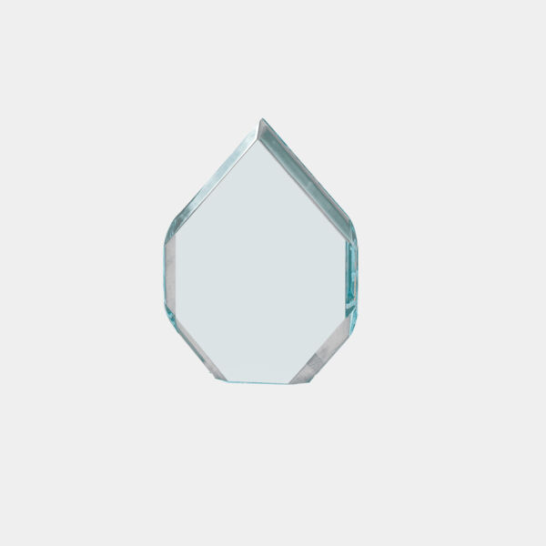 7" x 9" Flame Series Jade Acrylic Upright Only Thumbnail