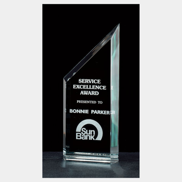 3 1/4" x 8" Zenith Series Jade Acrylic Free Standing Award Thumbnail