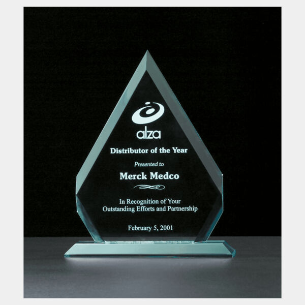8 1/8" x 9 3/4" Diamond Series Jade Acrylic Award Thumbnail