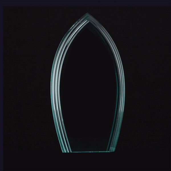 8 3/4" Flame Series Jade Acrylic Award-Upright Only Thumbnail