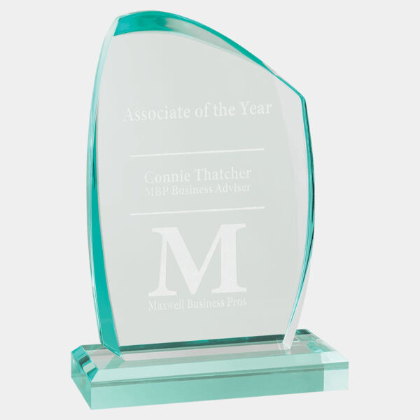 4 1/4" x 7 1/4" Tidal Series Jade Acrylic Award Thumbnail