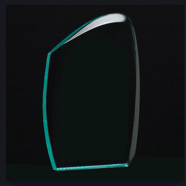 5 1/2 x 9 1/4 Tidal Series Jade Acrylic Award-Upright Only Thumbnail