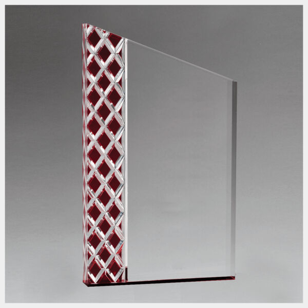 5 1/2" x 9 1/4" Zenith Series Acrylic with Lattice Pattern and Metallic Accent-Upright Only Thumbnail