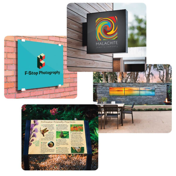 6" x 12" Gloss ChromaLuxe Outdoor Aluminum Panel Thumbnail