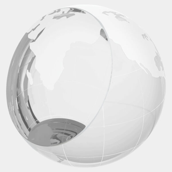 4" Crystal Globe Paperweight Thumbnail