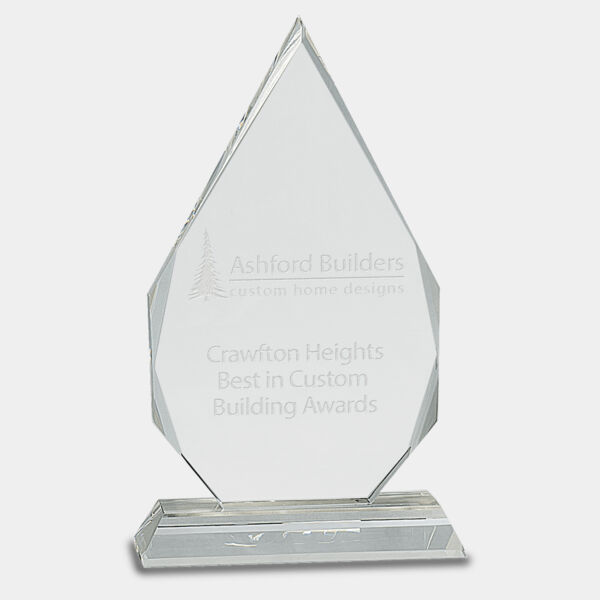 9" Crystal Diamond on Pedestal Base Thumbnail
