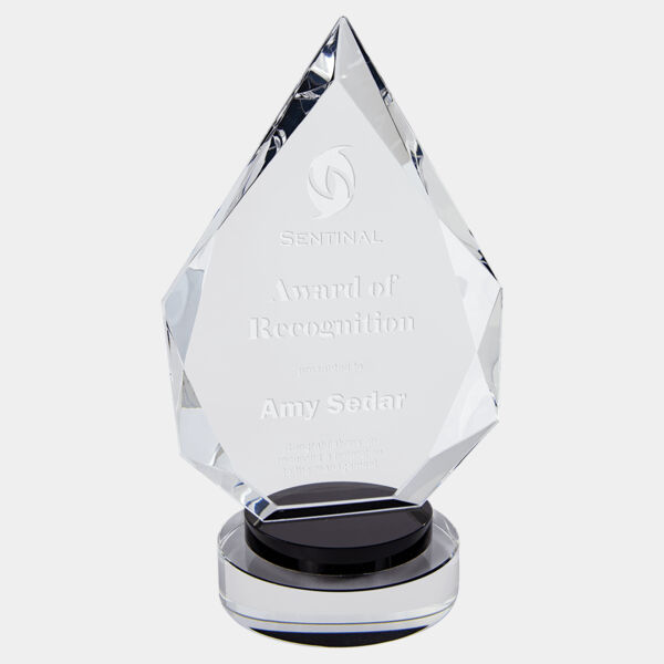 8 1/4" Diamond Crystal on & Round Base Thumbnail