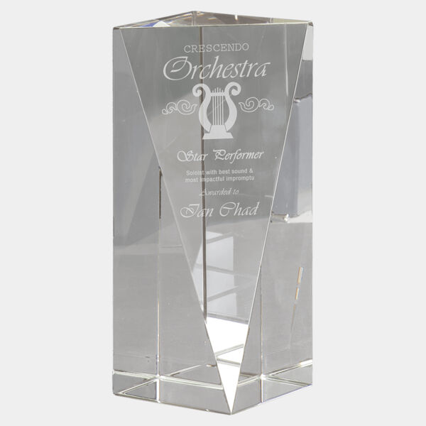 7" Crystal Triangle Front Pillar Thumbnail
