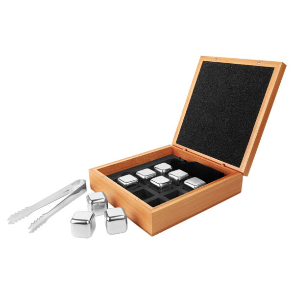 6 1/4" x 6 3/4" Whiskey Stone Set in Case Thumbnail