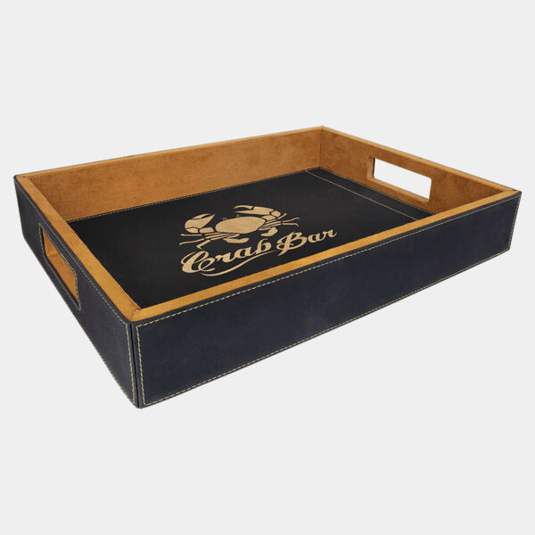 16" x 12" Laserable Leatherette Serving Tray Thumbnail