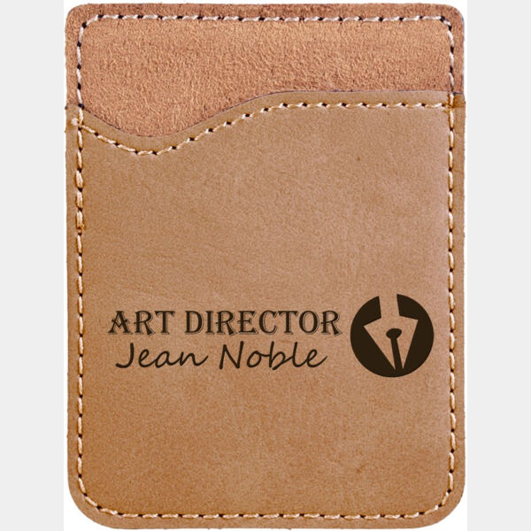Laserable Leatherette Phone Wallet Thumbnail