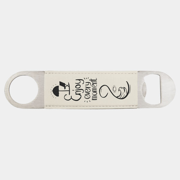 1 1/2" x 7" / Laserable Leatherette Bottle Opener Thumbnail