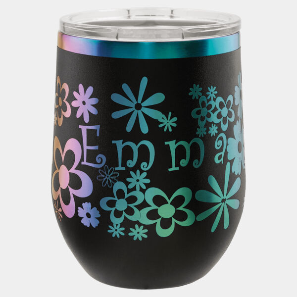 Polar Camel 12 oz. /Prism Stemless Wine Tumbler with Standard Lid Thumbnail