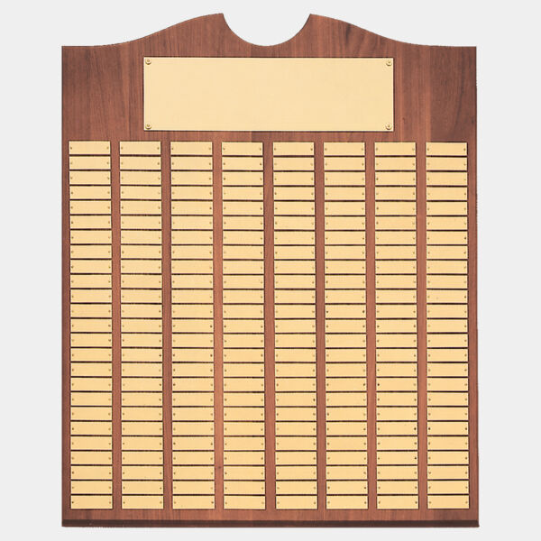 28" x 35"/Plates 7/8" x 2 3/4" American 240 Plate Perpetual Plaque with Brushed Brass Plates Thumbnail
