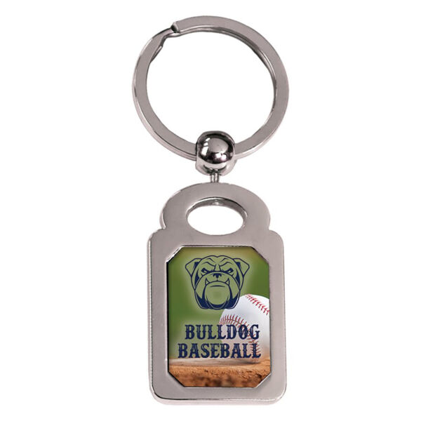 1" x 1 3/8" Rectangle Sublimatable Keychain with Insert Thumbnail