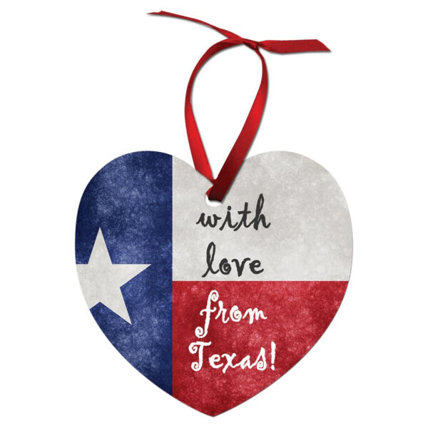 3" x 2.87" Gloss Unisub Aluminum Heart Ornament, 2-sided Thumbnail