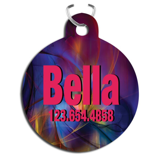 1.25" x 1.5" Unisub Gloss Sublimatable Aluminum Round Pet Tag Thumbnail