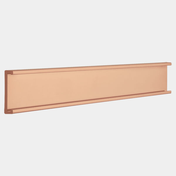 1" x 8", Kota Pro Aluminum Wall Bracket without Mounting Holes, Fits 1/16" Thick Plastic Insert Thumbnail