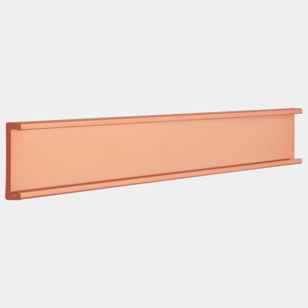 1" x 12", Polished , Kota Pro Aluminum Wall Bracket without Mounting Holes, Fits 1/16" Thick Plastic Insert Thumbnail