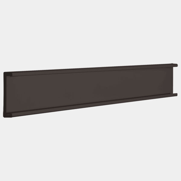 1" x 4", Kota Pro Aluminum Wall Bracket without Mounting Holes, Fits 1/16" Thick Plastic Insert Thumbnail