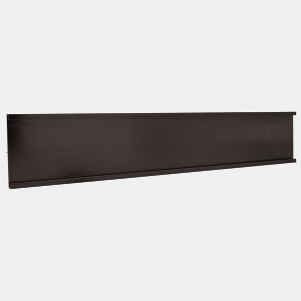1 1/2" x 4", Kota Pro Aluminum Wall Bracket without Mounting Holes, Fits 1/16" Thick Plastic Insert Thumbnail