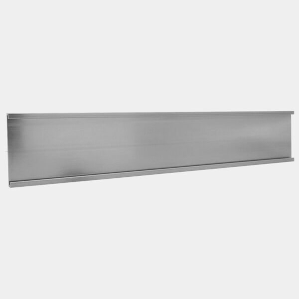 1 1/2" x 6", Satin , Kota Pro Aluminum Wall Bracket without Mounting Holes, Fits 1/16" Thick Plastic Insert Thumbnail