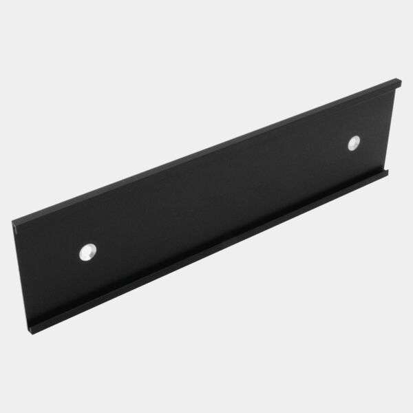2" x 10", Kota Pro Aluminum Wall Bracket with Mounting Holes, Fits 1/8" Thick Plastic Insert Thumbnail