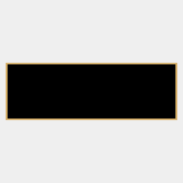 1 1/16" x 3 1/16" Laserable Brass Plaque Plate with Border Thumbnail