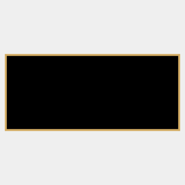 1 5/8" x 3 5/8" Laserable Brass Plaque Plate with Border Thumbnail