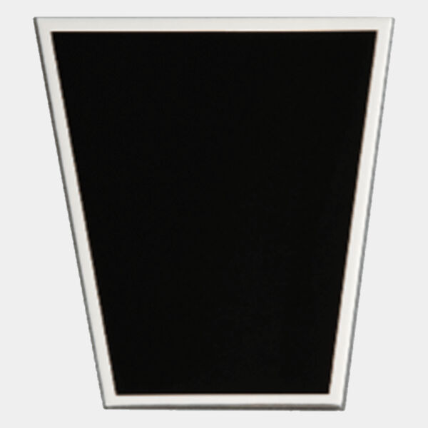 2 1/2" x 2 3/4" Laserable Aluminum Plate with Border Thumbnail
