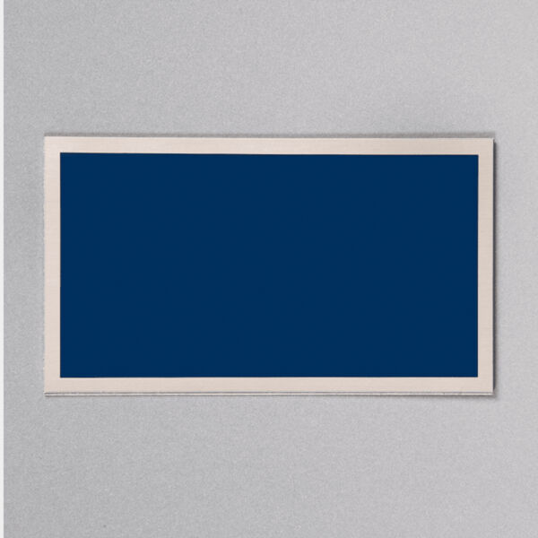2" x 3 1/2" Laserable Aluminum Plate with Border Thumbnail