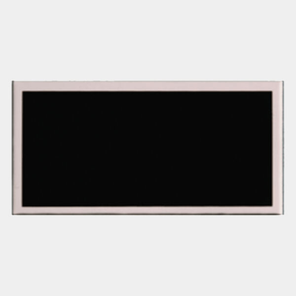 1 3/8" x 3 3/4" Laserable Aluminum Plate with Border Thumbnail