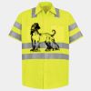 Men's High Visibility Safety Short Sleeve Work Shirt Thumbnail
