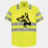 Men's High Visibility Safety Short Sleeve Work Shirt Thumbnail
