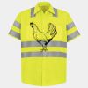 Men's High Visibility Safety Short Sleeve Work Shirt Thumbnail