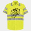 Men's High Visibility Safety Short Sleeve Work Shirt Thumbnail