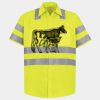 Men's High Visibility Safety Short Sleeve Work Shirt Thumbnail