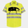 Men's High Visibility Safety Short Sleeve Work Shirt Thumbnail