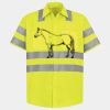 Men's High Visibility Safety Short Sleeve Work Shirt Thumbnail