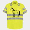Men's High Visibility Safety Short Sleeve Work Shirt Thumbnail