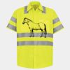 Men's High Visibility Safety Short Sleeve Work Shirt Thumbnail