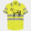 Men's High Visibility Safety Short Sleeve Work Shirt Thumbnail