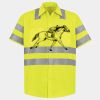 Men's High Visibility Safety Short Sleeve Work Shirt Thumbnail