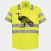 Men's High Visibility Safety Short Sleeve Work Shirt Thumbnail
