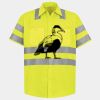 Men's High Visibility Safety Short Sleeve Work Shirt Thumbnail